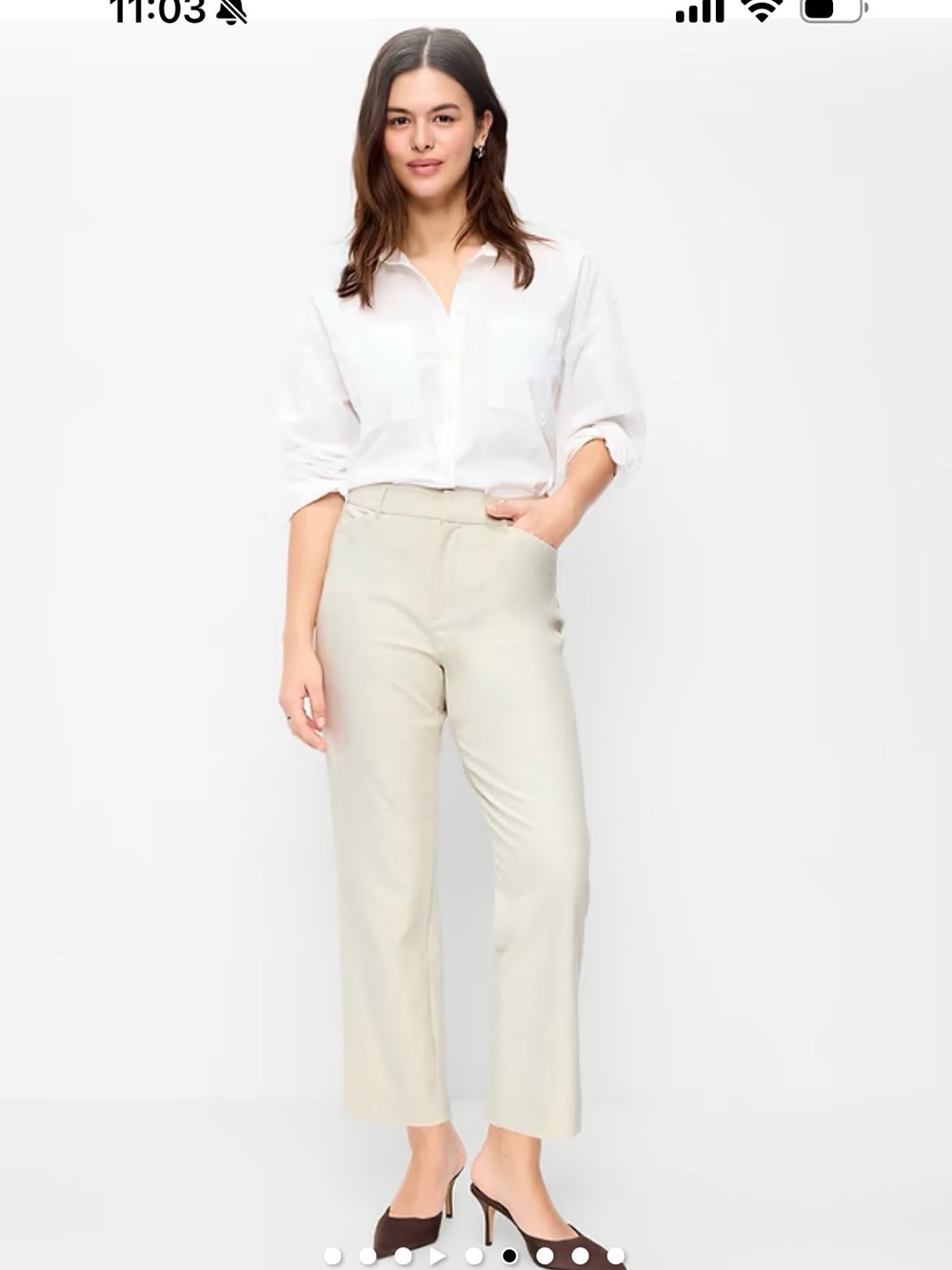 Old navy pixie straight high rise pants